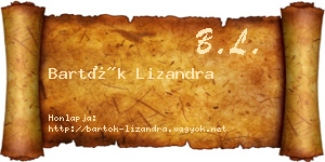 Bartók Lizandra névjegykártya